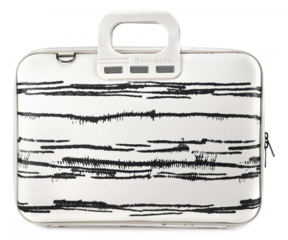 Torba na laptopa Bombata Black&White 15.6" biała